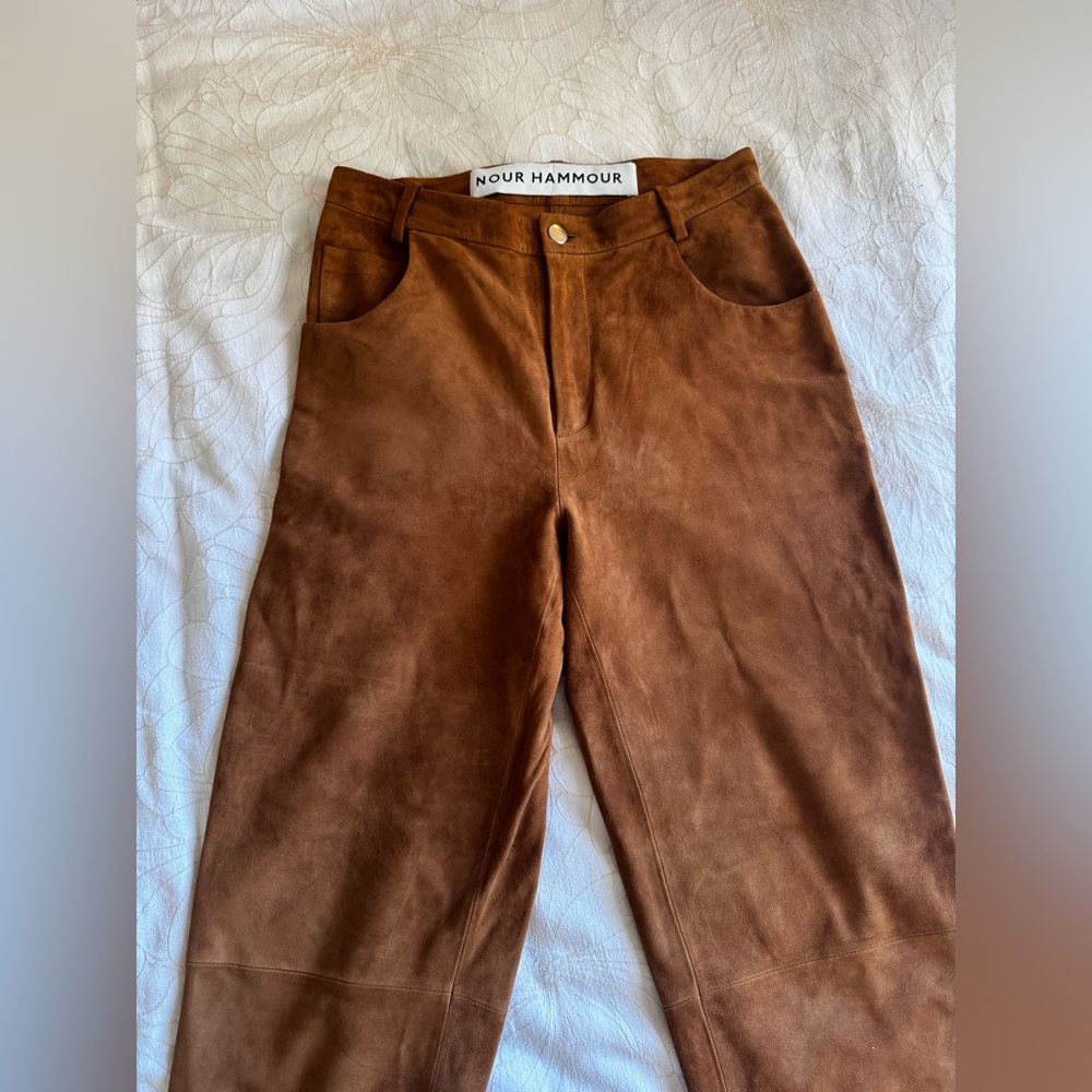 Nour hammour genuine goatskin pants